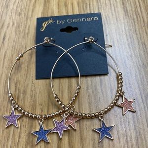 ⭐️ 5 for$25  by Gennaro Teardrop Shape Hanging Star Earrings
